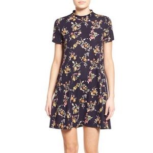 NWT Lush Flowy Ribbed Mock Neck Dress