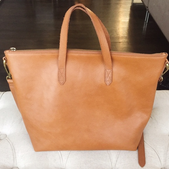 Madewell Handbags - Madewell Zip Transport Satchel Tote