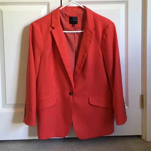Coral one button blazer from the limited