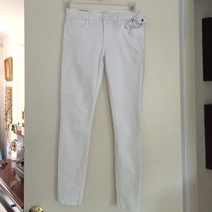 NWT Joes  spot resistant white skinny jeans
