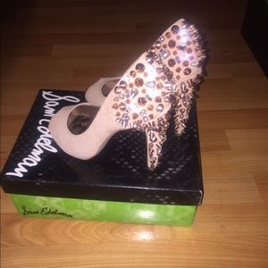 Sam Edelman 9.5 Lorissa Spiked Rose Gold Heels