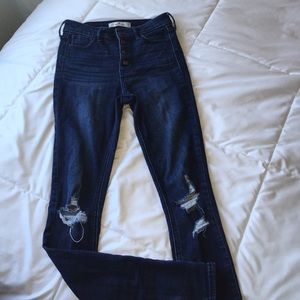 Hollister high waisted button up jeans