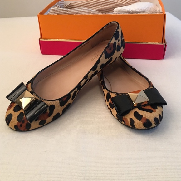 Kate spade Tula calf hair leopard flats