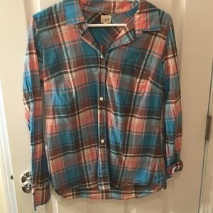 J-Crew light weight flannel shirt