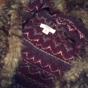 Faux Fur Hooded Vest  SOLD