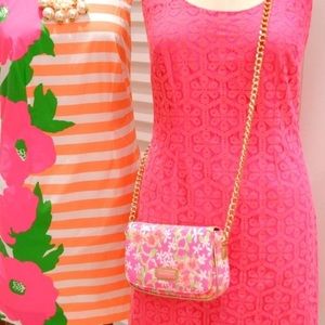 Lilly Pulitzer Lace Lonnie Dress in Fiesta Pink
