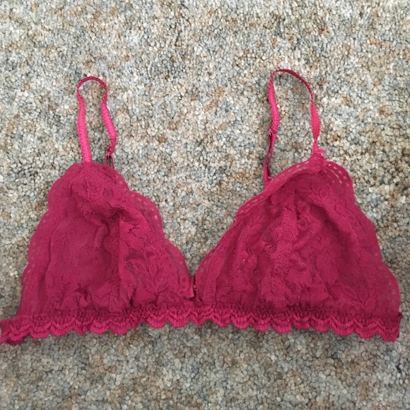 UO Maroon lace bralette