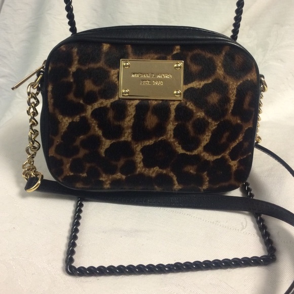 Michael Kors Handbags - New Michael Kors leopard print calf hair crossbody