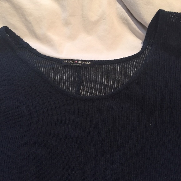 Navy Brandy Melville Sweater - Picture 2 of 3
