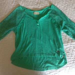 Hollister 3/4 crop tee!!!!