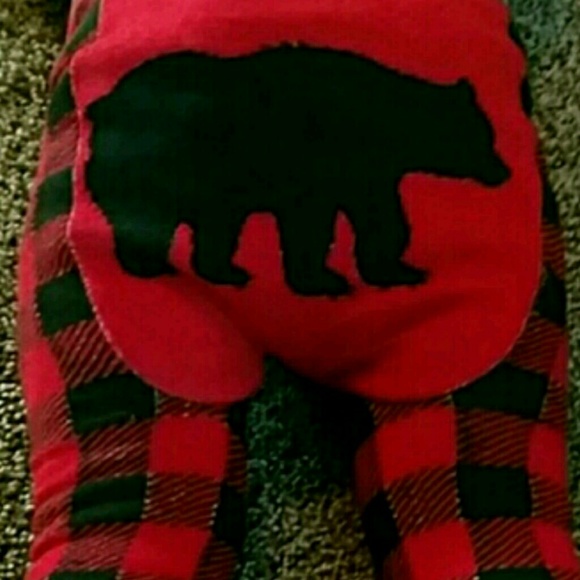 ⚡ SALE * NEW Red Bear Leggings - Picture 2 of 4