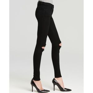 SOLD !! J Brand Skinny Blackout Ripped Jeans