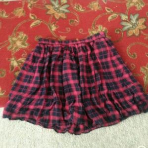 Forever 21 red Plaid skirt