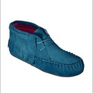 Turquoise blue mossimo moccasins target size 8