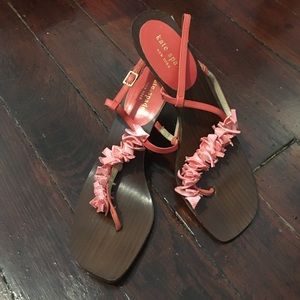 Kate Spade Coral Seashell Sandals