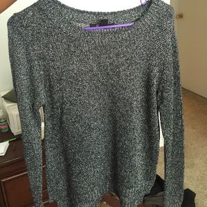 Sparkly, black and grey sweater