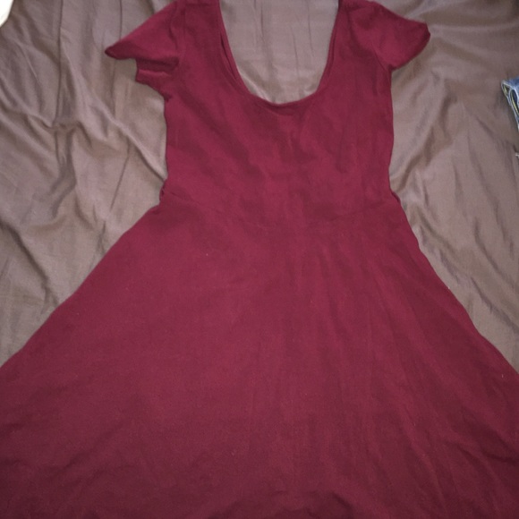 Burgundy dress