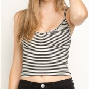 Black and white brandy Melville crop top