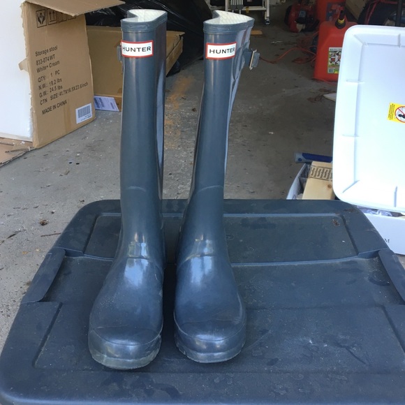 Grey hunter boots