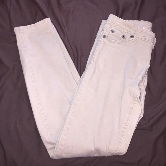 Tan skinny jeans!