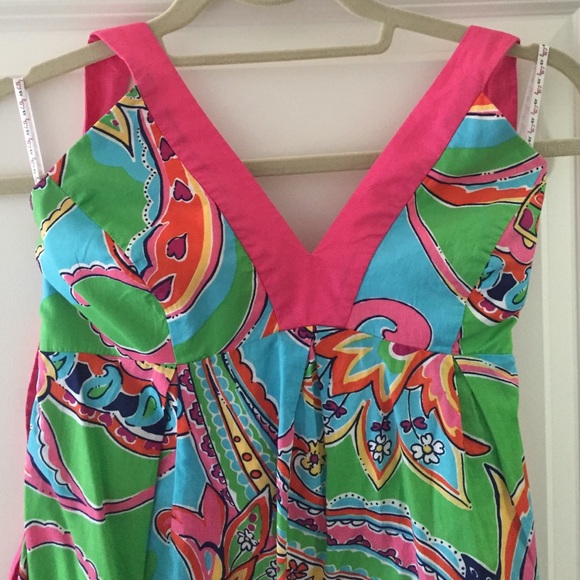 Lilly Pulitzer Jewel of the Pool Halter Dress Sz 2 - Picture 1 of 4
