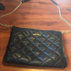 Kate spade black leather crossbody