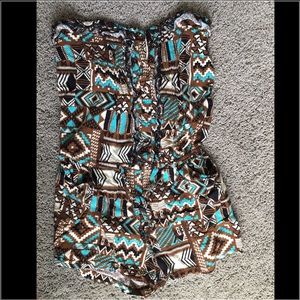 Strapless Romper