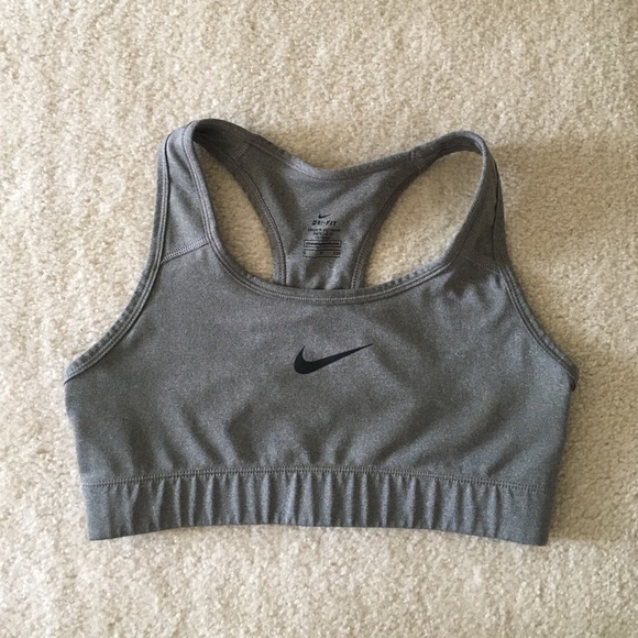Gray Nike Sports Bra