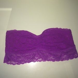 Magenta Aerie lace long bandeau