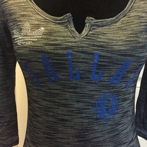 Adidas Dallas Mavericks fitted ladies blouse