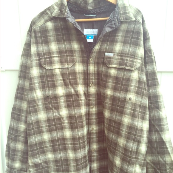 columbia flannel lined jacket