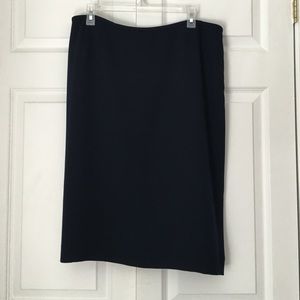 Navy blue pencil skirt