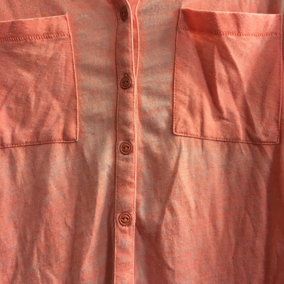 Coral red Alternative apparel button down shirt - Picture 2 of 2