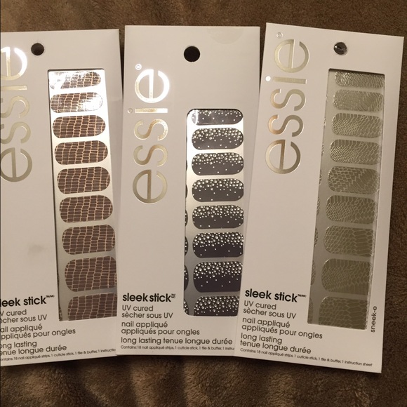 Essie sleek stick nail appliqué. 3 packs. New.