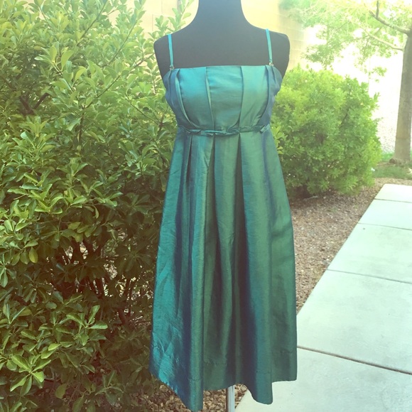 Midi Turquoise Dress - Picture 1 of 4