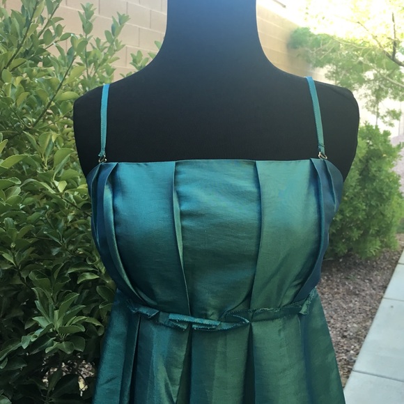 Midi Turquoise Dress - Picture 2 of 4