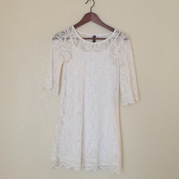 H&M white lace dress