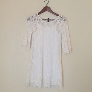 H&M white lace dress