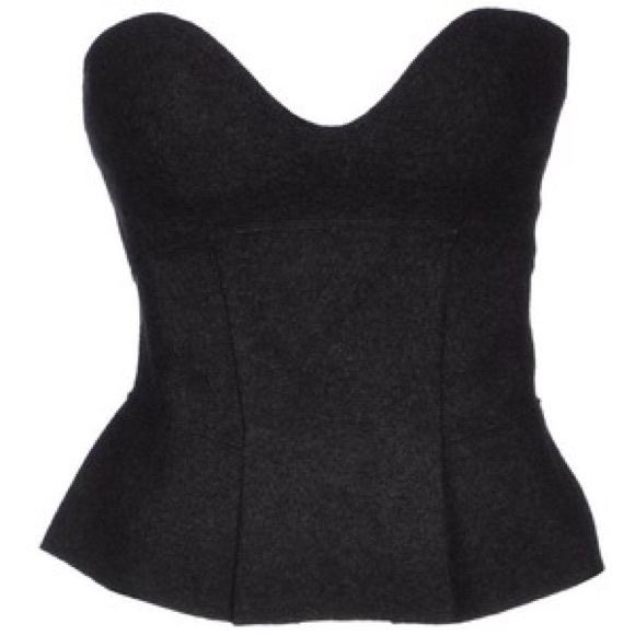 Isabel Marant Wool Tube Top in Grey Lead Size 38 S