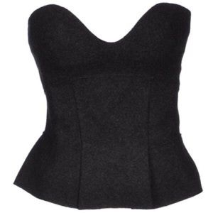 Isabel Marant Wool Tube Top in Grey Lead Size 38 S