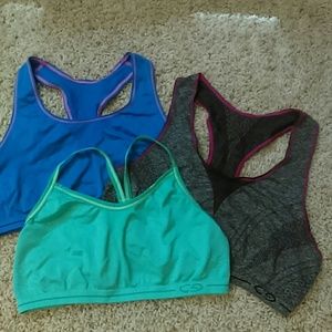 Bundle of three sports bras
