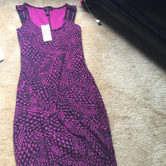 Purple and Black dress