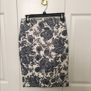 Ann Taylor floral pencil skirt