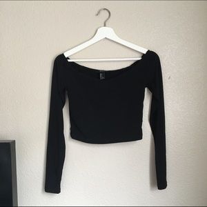 Black crop top