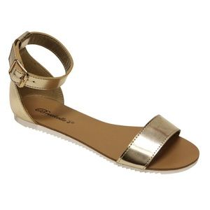 Breckelle's Champagne Gold Joy Sandals