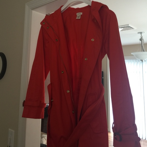 Lightly worn JCrew rain coat