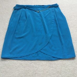 H&M Aquamarine Mini Skirt with Pockets