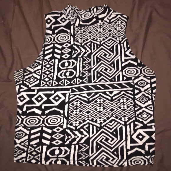 Tribal print cop top