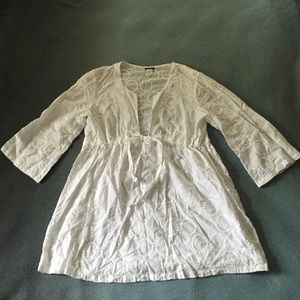 J. Crew Cotton Embroidered Tunic