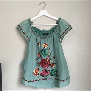 Mexican boho loose top